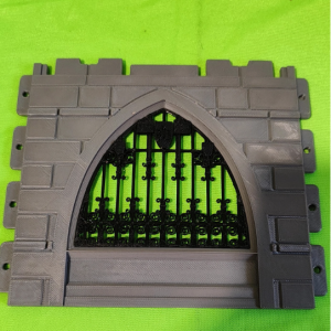 Muro steck doble con ventana y reja