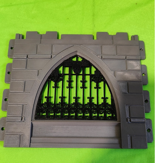 Muro steck doble con ventana y reja