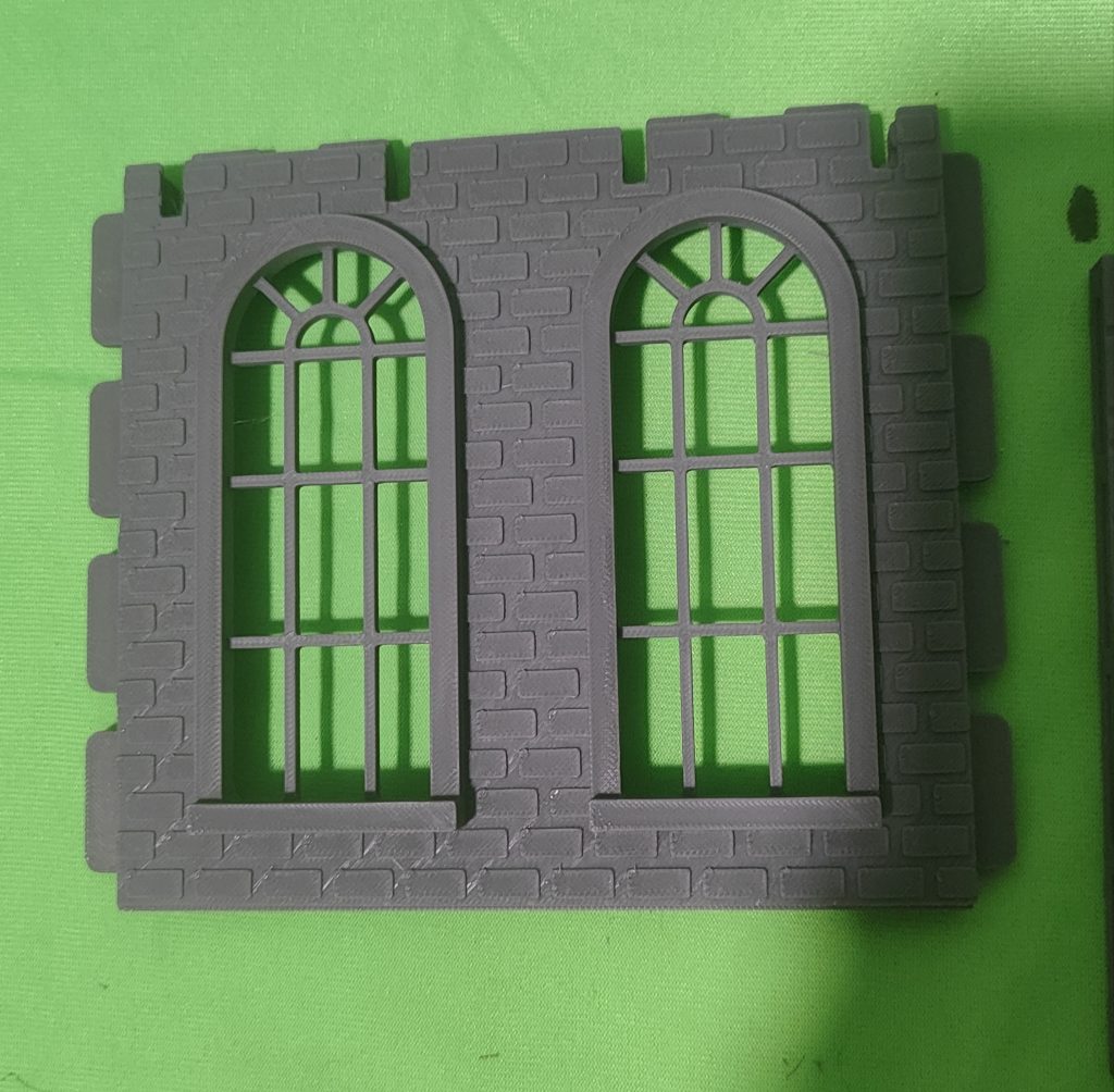 Muro ladrillo doble finestral