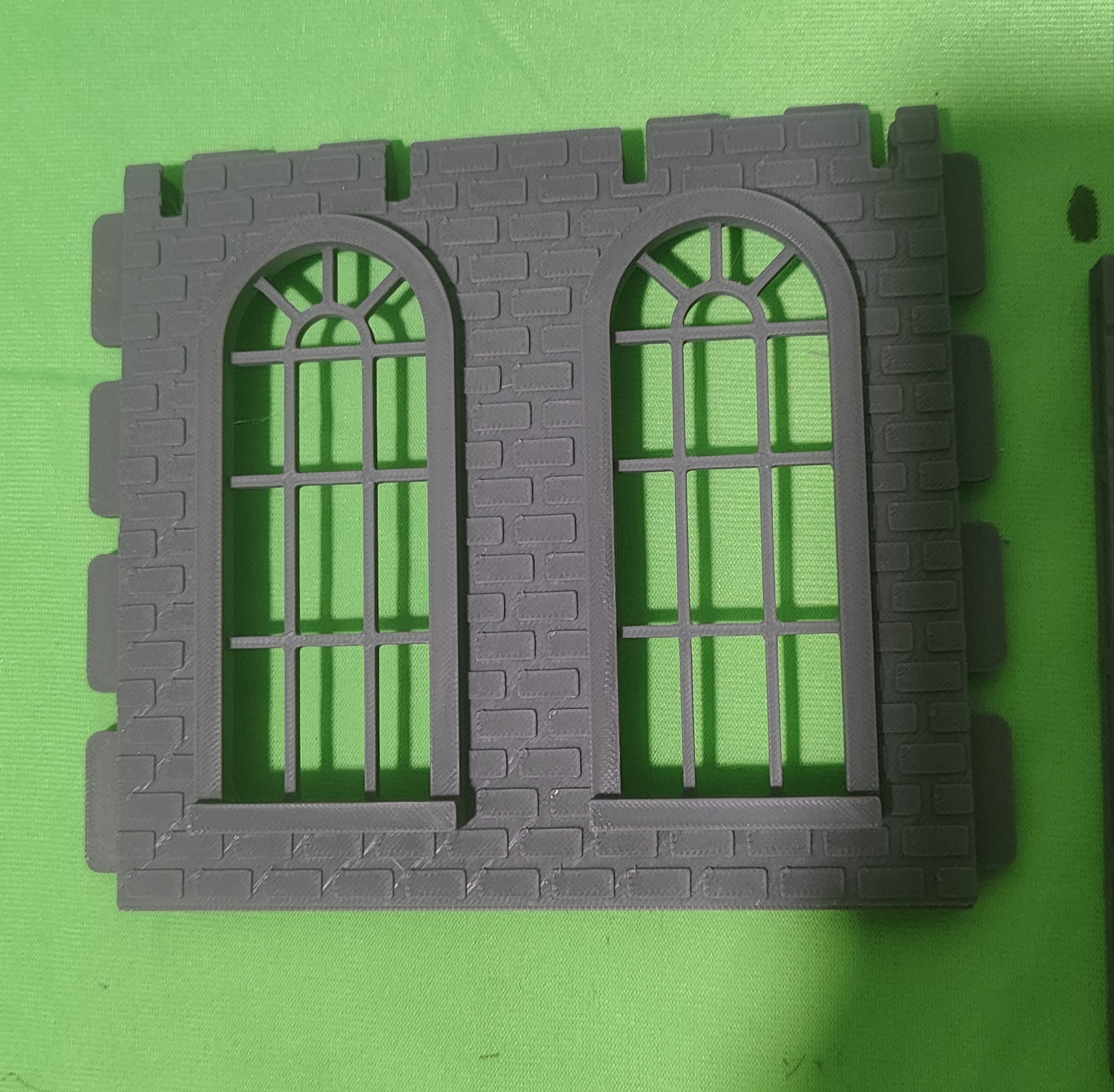 Muro ladrillo doble finestral