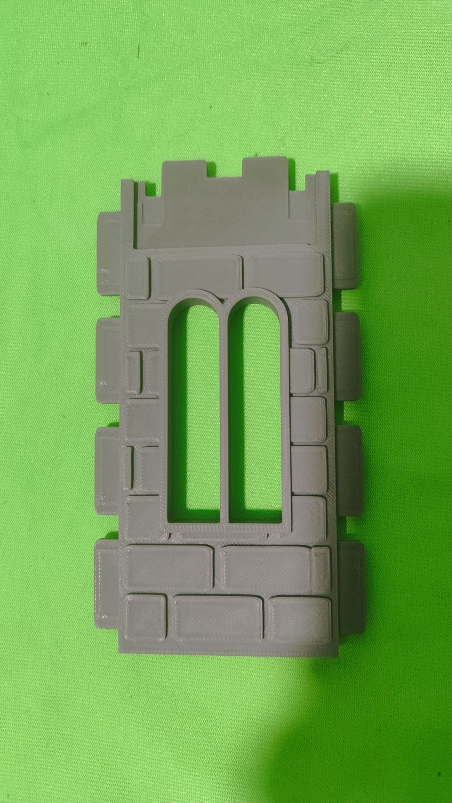 Muro steck ladrillo con doble ventana