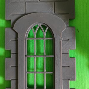 Muro ventana steck con ventana arco rejada