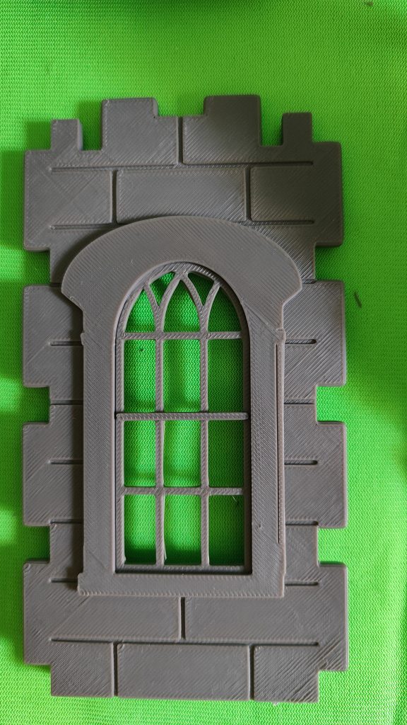 Muro ventana steck con ventana arco rejada