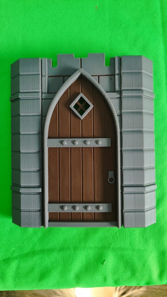 Muro con puerta medieval steck