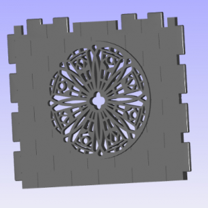 Muro steck doble con roseton tipo3