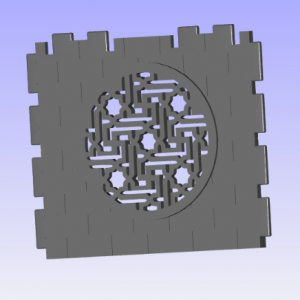 Muro steck doble con roseton tipo4