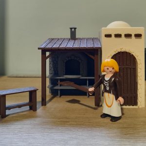 Horno de leña con almacén